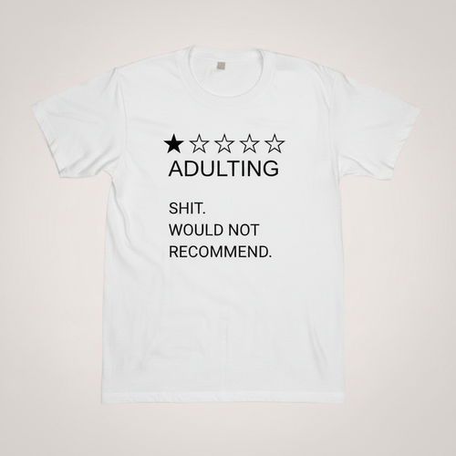 ADULTING White Tee