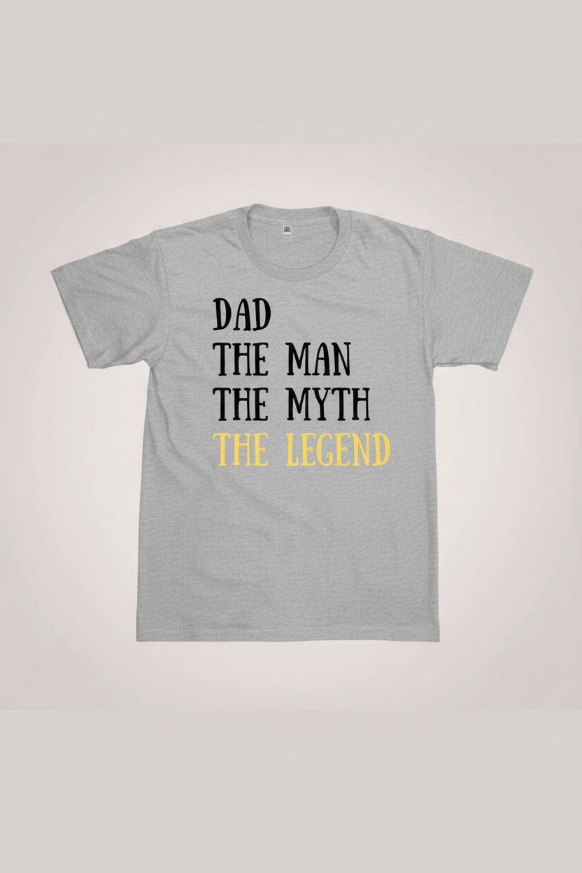 Dad - The Legend T-Shirt (Light Grey)