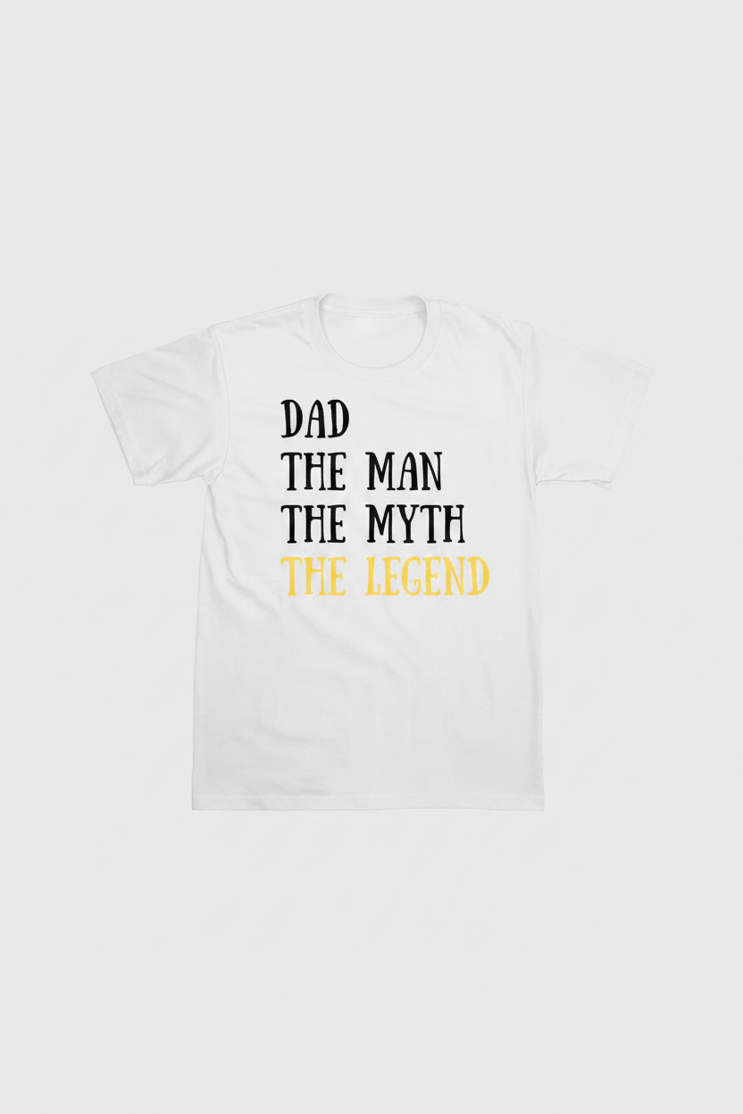 Dad - The Legend T-Shirt (White)