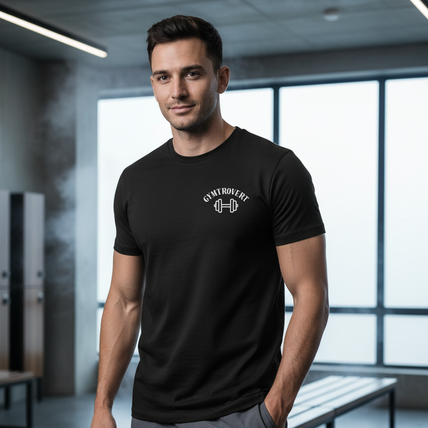 GYMTROVERT SMALL LOGO T-SHIRT
