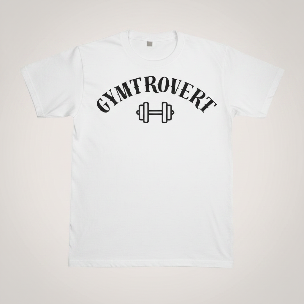 GYMTROVERT T-SHIRT in White