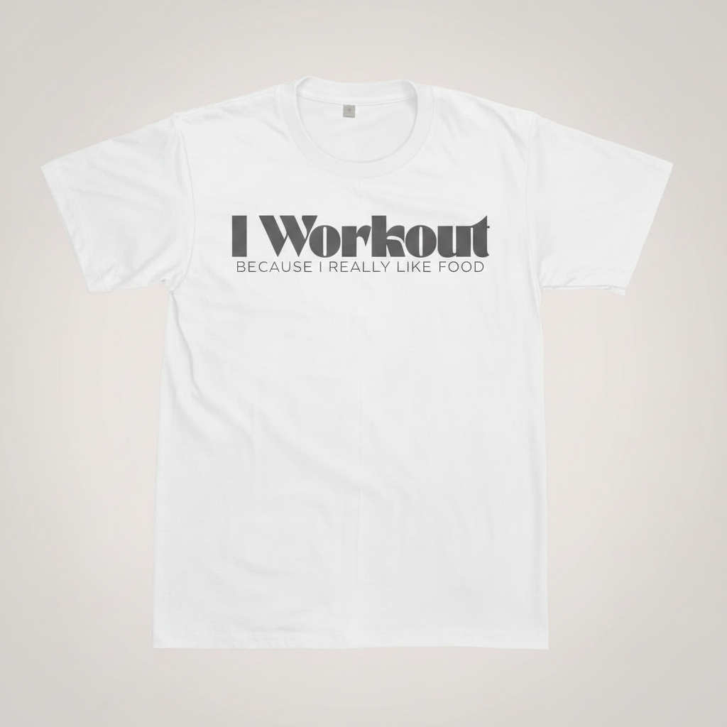 I WORKOUT T-SHIRT in White