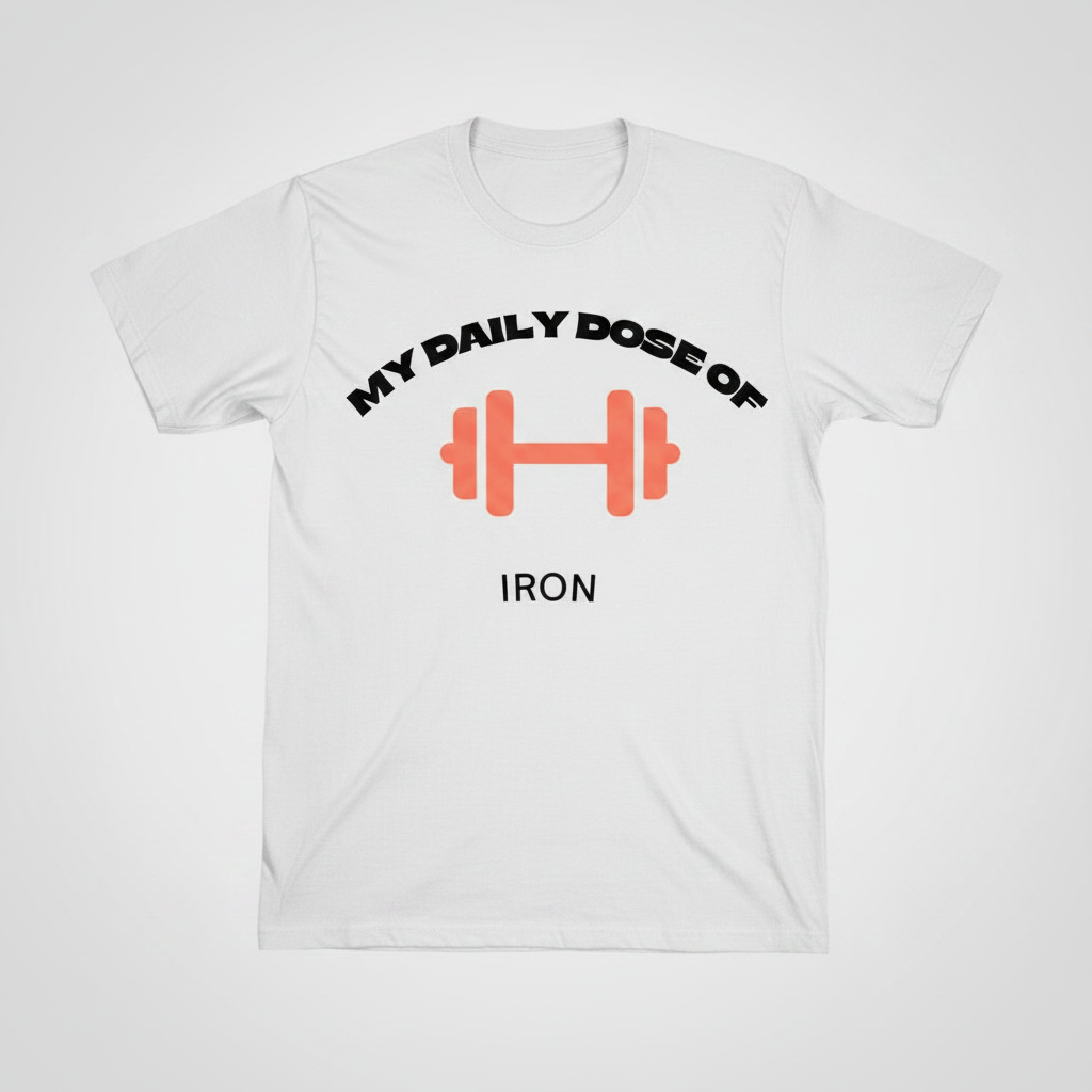 MY DAILY DOSE OF IRON T-Shirt White