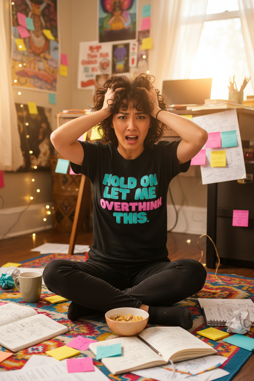 Overthink T-Shirt - Fun Lifestyle Shot