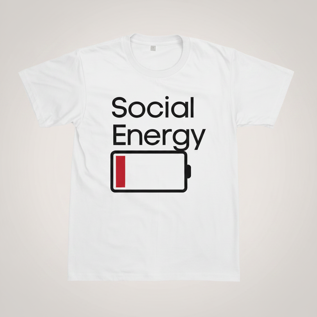 SOCIAL ENERGY T-SHIRT in White