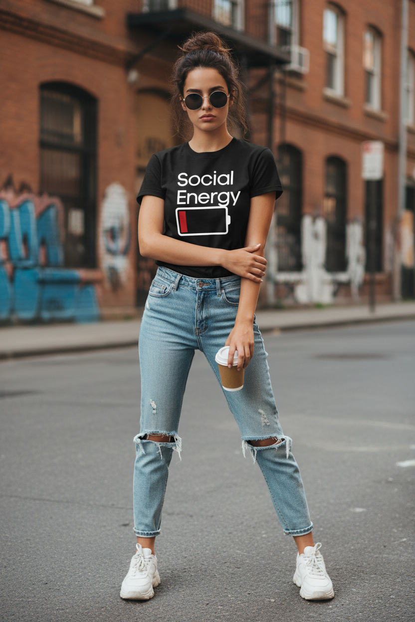 Social Energy T-Shirt Lifestyle Shot