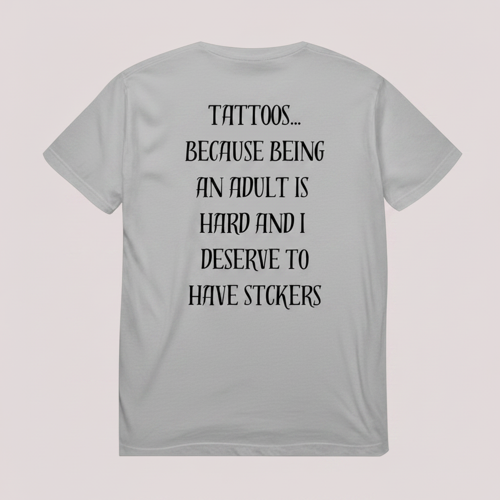 TATTOOS Light Grey Back